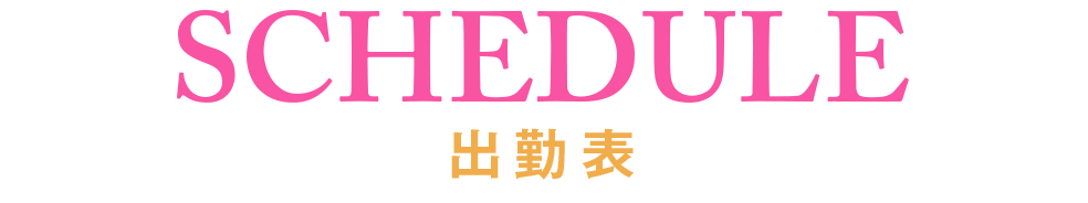 スケジュール